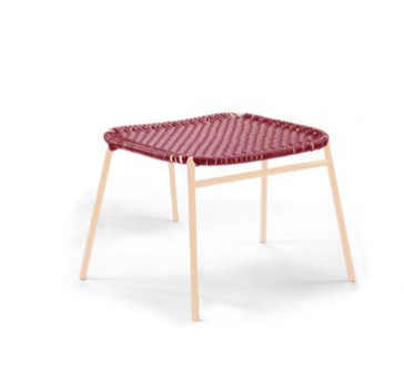 Cielo foot stool - Rojo y carne-monoccino