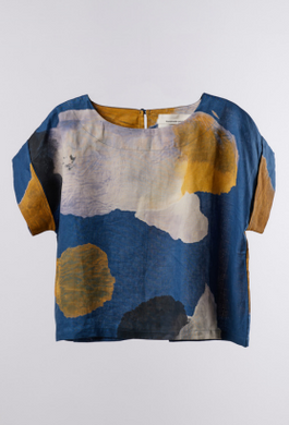 Blusa Jaipur Lino/ Azul - AGAVE