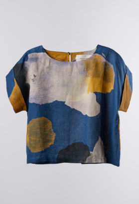 Blusa Jaipur Lino/ Azul - AGAVE