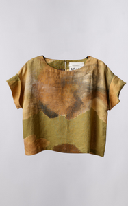 Blusa Jaipur lino/ Verde - AGAVE