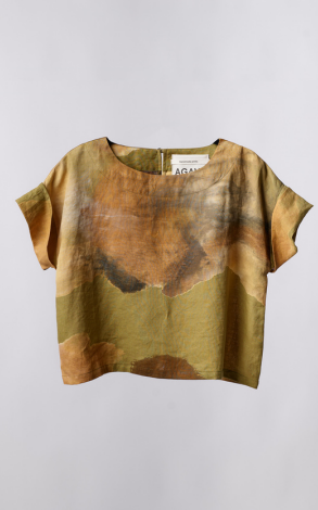 Blusa Jaipur lino/ Verde - AGAVE