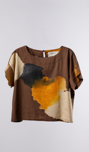 Blusa Jaipur Lino/ Tonos Beige - AGAVE