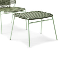 Cargar imagen en el visor de la galería, Cielo foot stool - Oliva y verde-monoccino