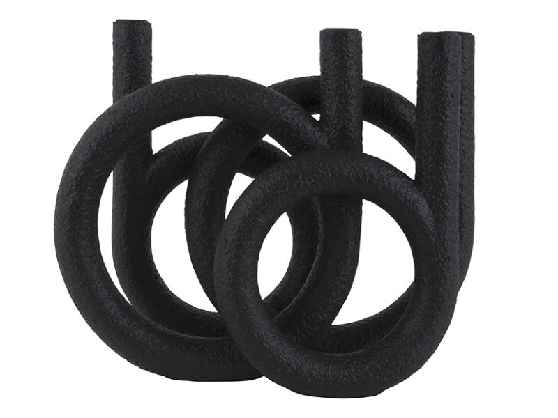 Candleholder rings negro-Florero-monoccino