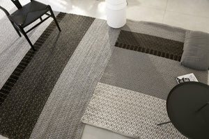 Alfombra Algodón y Corcho | Grey and Black 120 x 160 - monoccino