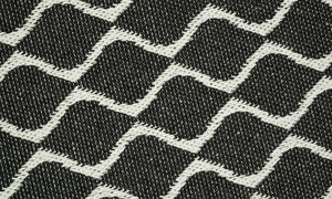 Alfombra Interior y Exterior Wave Black - monoccino
