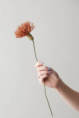 Flor de papel CHRYSANTHEM - DARK OCHRE-flores de papel-monoccino