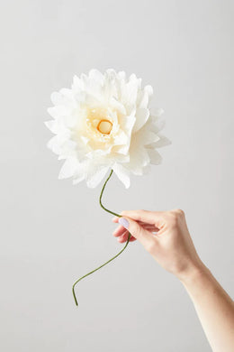Flor de papel GRAND DAHLIA - SAND-flores de papel-monoccino