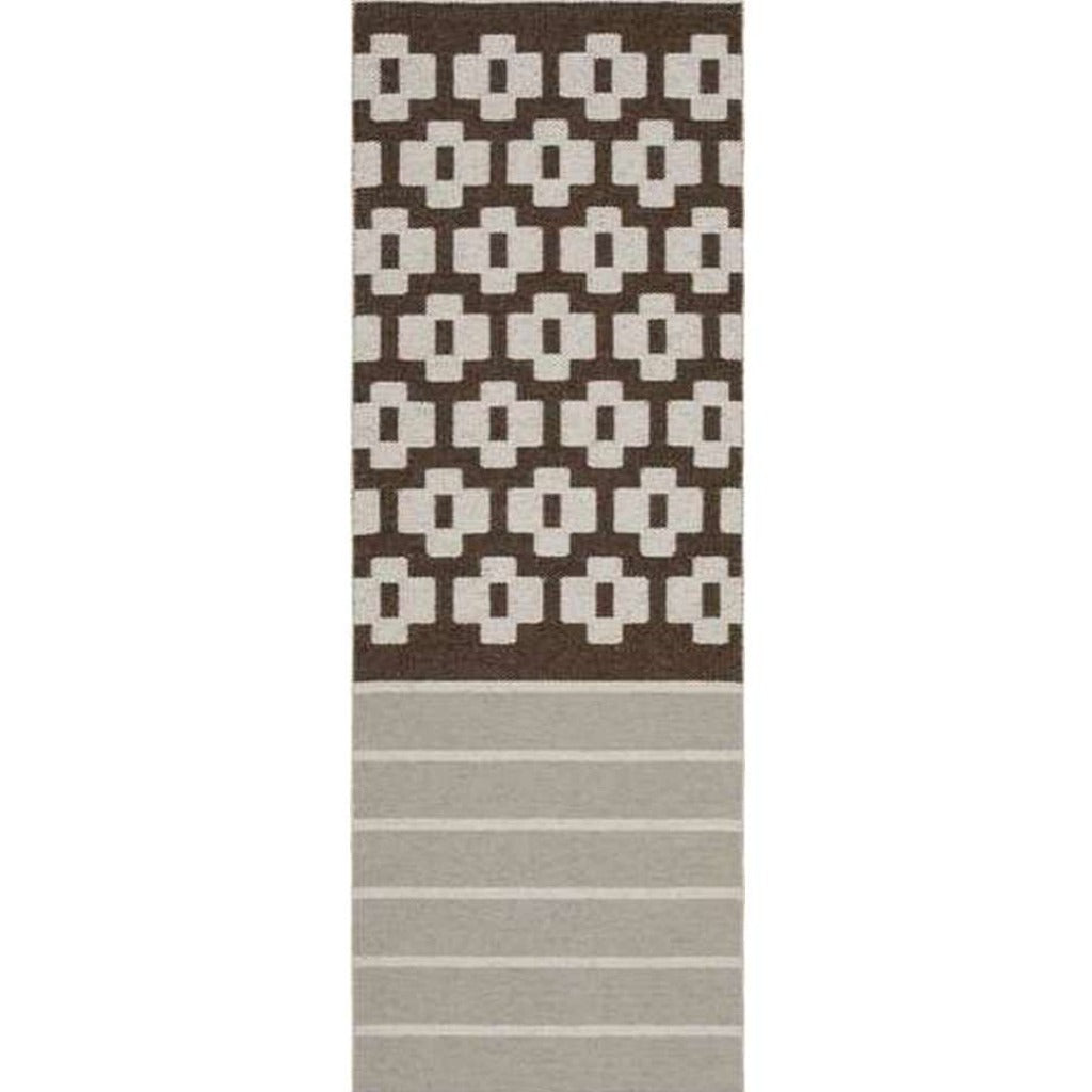 Alfombra interior y exterior Iris Dark Brown-Alfombra-monoccino