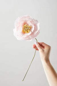 Flor de papel ICE POPPY ROSE-flores de papel-monoccino