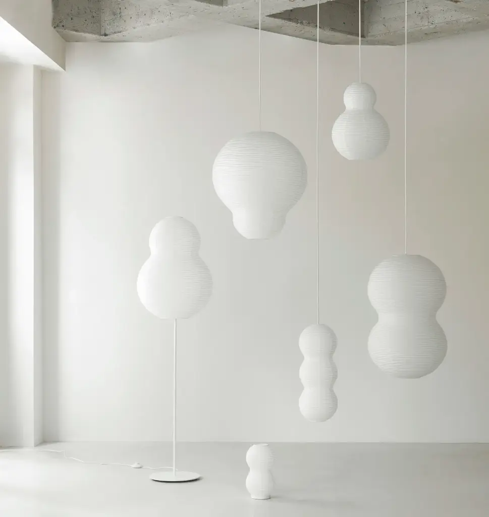 Puff Lamp Bubble White H: 50 x Ø: 35 cm