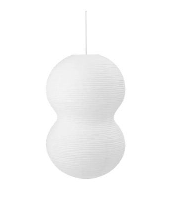 Puff Lamp Twist White H: 90 x Ø: 50 cm